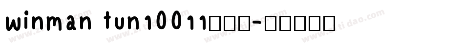 winman tun10011转换器字体转换